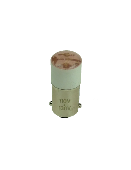 Bombilla LED 110 V AC roja B3-L110-RED