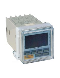 Reloj programable 0.01 s 59 h, LCD, 220 V, montaje en panel
