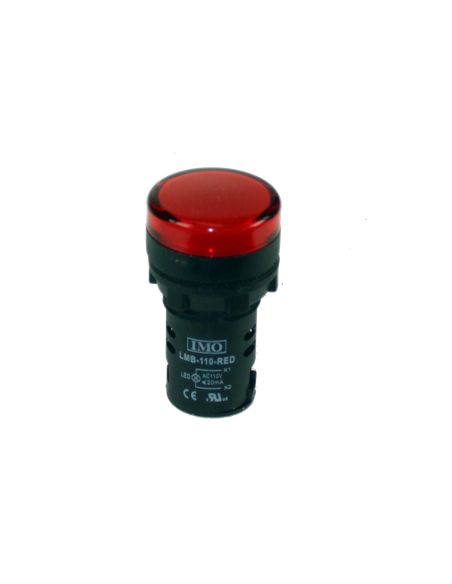 Piloto LED rojo 110 V (AC/DC) LMB-110-RED