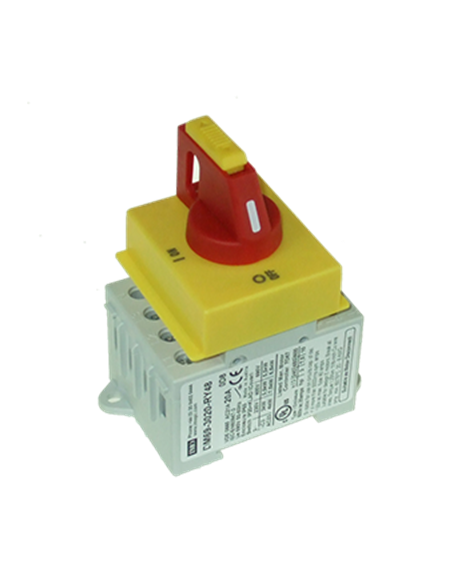 Interruptor seccionador montaje riel DIN 3P, 32 A, interr.48 DM69_3032_RY48