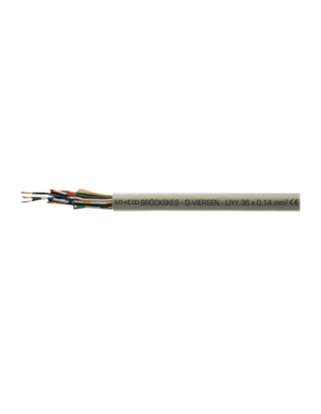 Cable eléctrico flexible multiconductor de 0.25 mm²