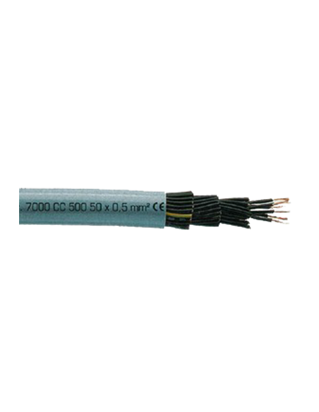Cable eléctrico flexible multi conductor