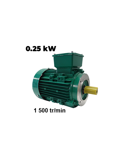 Motor eléctrico 220/380 V, 0.25 kW, 4 polos 1500 rpm, B14 ref.: 71A4_B14