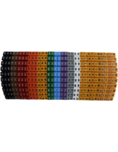 Etiquetas para cables de clip de 1.5 a 2.5 mm²