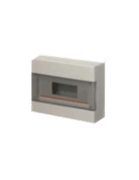 Cuadro de distribución montaje saliente IP40 puerta transparente 4 m blanco