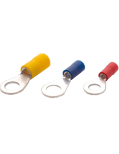 Terminal redondo aislado para crimpar