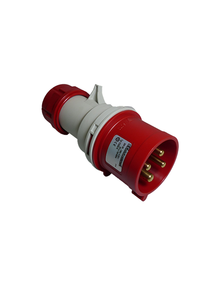 Clavija móvil recta IP44 380/415V 3P+T 16 A  (PCE) EC69072 ref.: FIC316_3PTD44