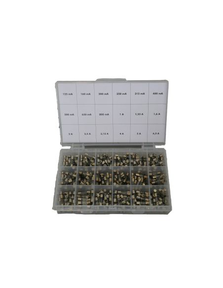 Pack de fusibles de vidrio 5x20 mm temporizados 510003