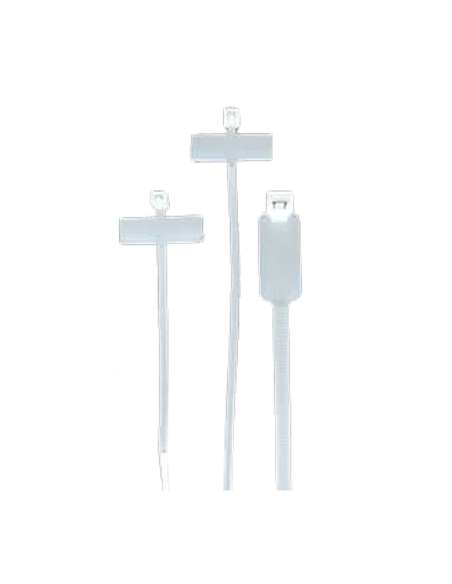 Bridas para cables eléctricos portaetiquetas