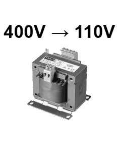 Transformador monofásico 400 V- 110 V