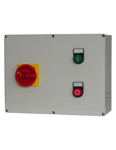 Arrancador motor estrella-triángulo en caja sin relé térmico