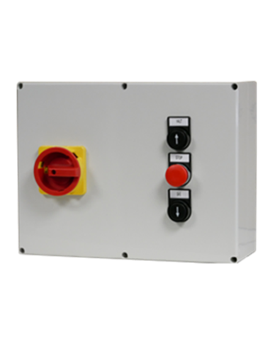 Arrancador motor 7.5 kW en caja subida/bajada con final de carrera
