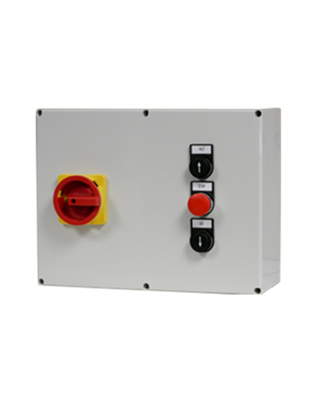 Arrancador motor 7.5 kW en caja subida/bajada con final de carrera