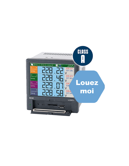 Analizador de red ND40 eléctrica trifásica, con servidor web ref.: ND40_0000E0