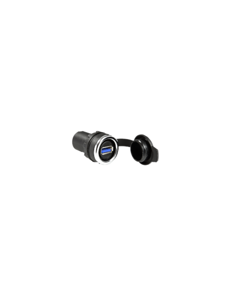 Conector montaje en panel USB3.0 hembra Ø22 mm BUSB30