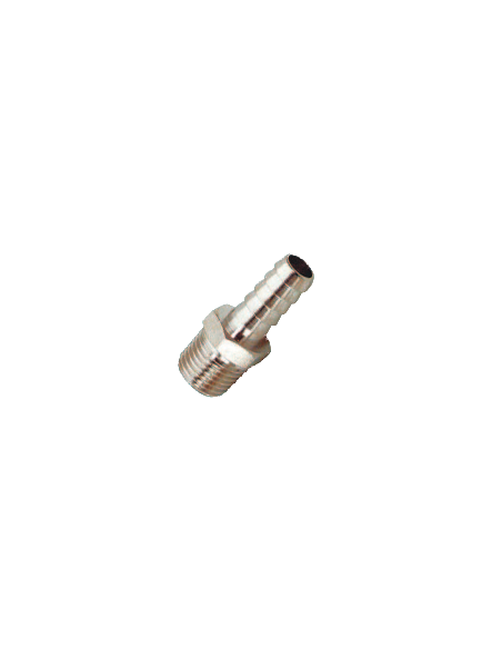 Racor unión rosca M1/4 cónico, acanalado Ø9 304048