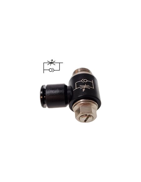 Racor válvula reguladora unidir. BSP cilíndrico escape Ø4-1/8 2838041/8