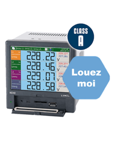 Analizador de red ND40 eléctrica trifásica