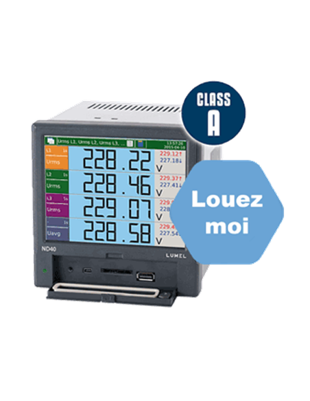 Analizador de red ND40 eléctrica trifásica