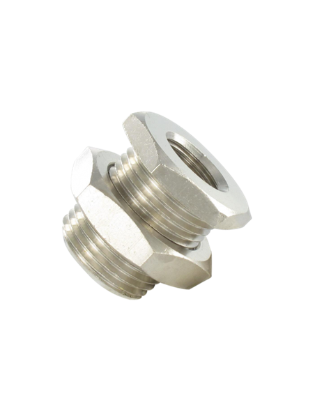 Racor pasatabique hembra/hembra M5' ref: PRA_TRFFL_M5