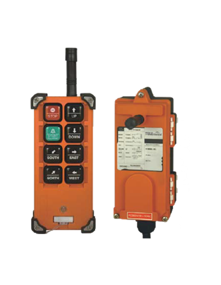 Mando a distrancia por radio 2 ejes, 2 sentidos