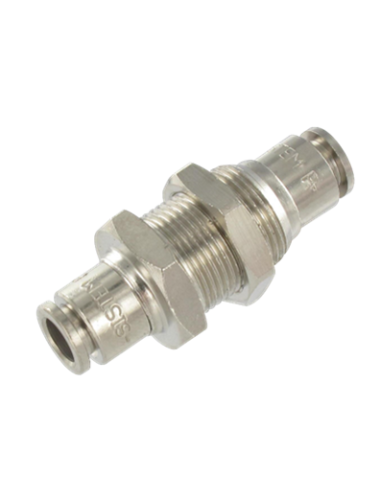 Racor pasatabique doble o de codo de Ø6 y Ø8