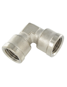 Racor latón hembra hembra cónica en L