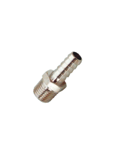 Racor unión rosca de latón M cónico