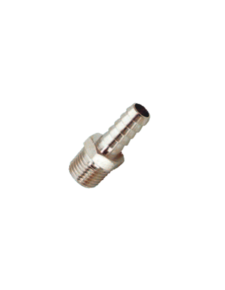 Racor unión rosca de latón M cónico