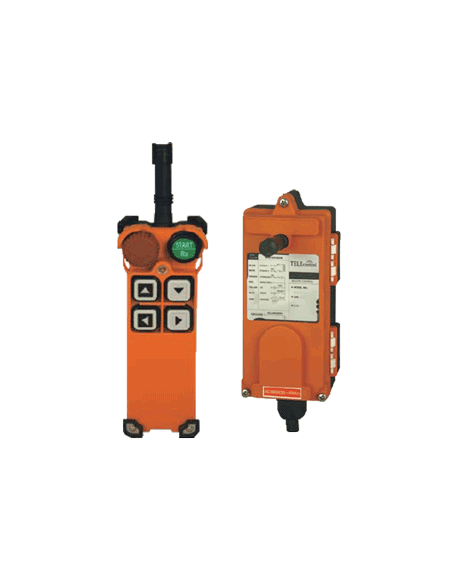 Mando a distancia emisor + receptor radio, 2 ejes, 2 sent., 1 vel. 230 V F21-4S