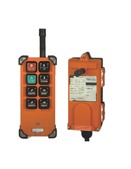 Mando a distancia emisor + receptor radio, 3 ejes, 2 sent., Start&Stop+ECO 24 V