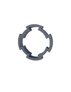 Perfil de aluminio redondo D28L con 4 entrecaras