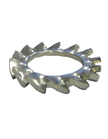 Arandela dentada de bloqueo de acero galvanizado DIN-6798-A