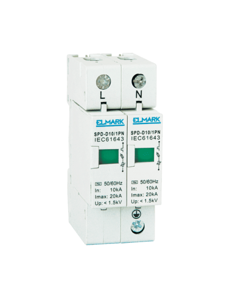 Limitador de sobretensiones 1+N 2 polos para proteger los circuitos eléctricos | EASI-Spare