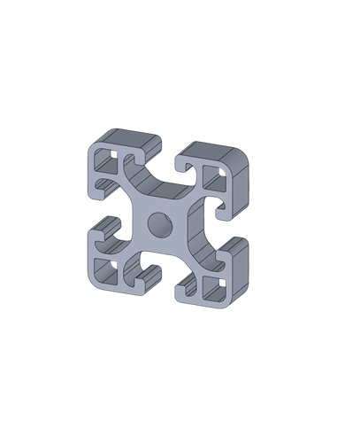 Perfil de aluminio Aluneed TI R8 40X40 4R IPA84040L