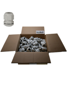 Prensaestopas gris de M12 al M25 lote de 100 uds