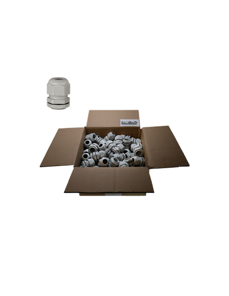 Prensaestopas gris de M12 al M25 lote de 100 uds