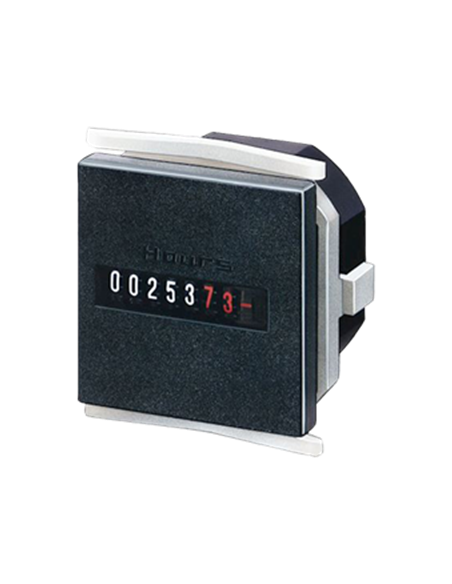 Contador horario sin puesta a cero. Montaje empotrado -48x48 mm