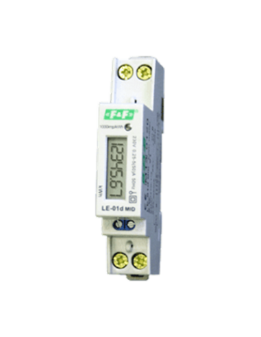 Contador de energía en riel DIN