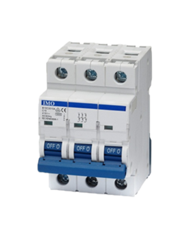 Disyuntor tripolar 10 KA Curva C y D