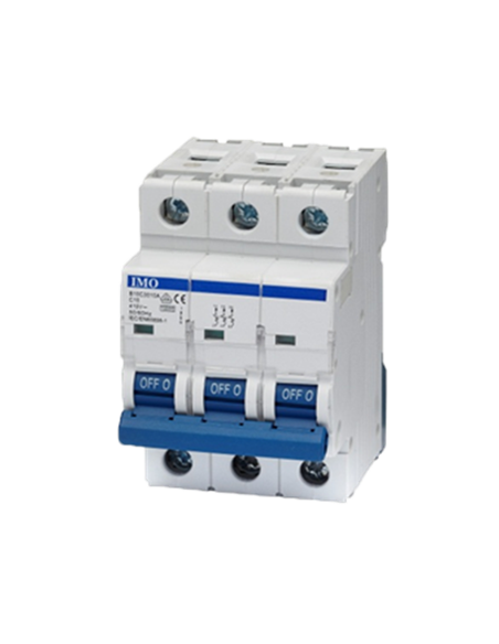 Disyuntor tripolar 10 KA Curva C y D