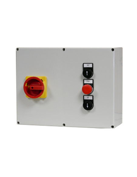 Arrancador motor en caja 7.5 kW, 230 V subida/bajada con final de carrera