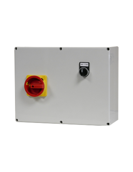 Caja para arrancador de motor 7.5 kW, 230V inversión relé térmico no incluido