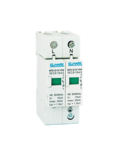 Limitador de sobretensiones 1+N o 2 polos