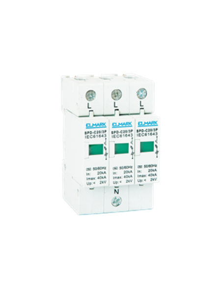 Limitador de sobretensiones 3 polos