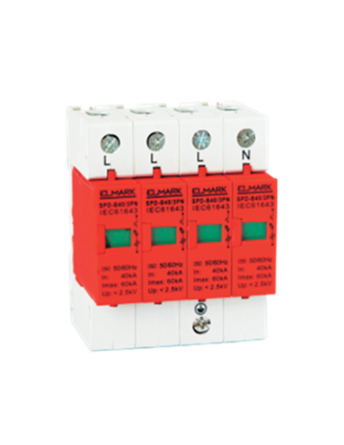 Limitador de sobretensiones 3+N o 4P