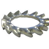 Arandela dentada de bloqueo de acero galvanizado DIN-6798-A