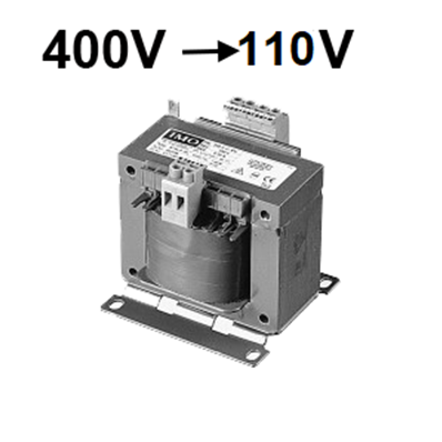 Transformador monofásico 400 V=> 110 V